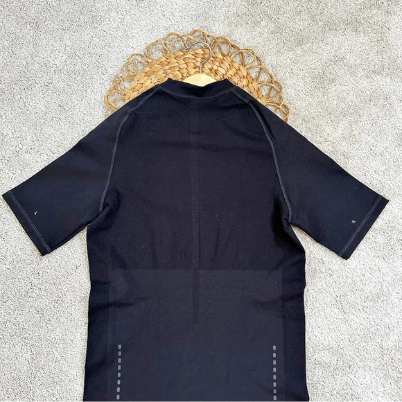 NWT Falke Ergonomic Sport System Zip Shirt Short Sleeve Performance Black - Picture 5 of 12